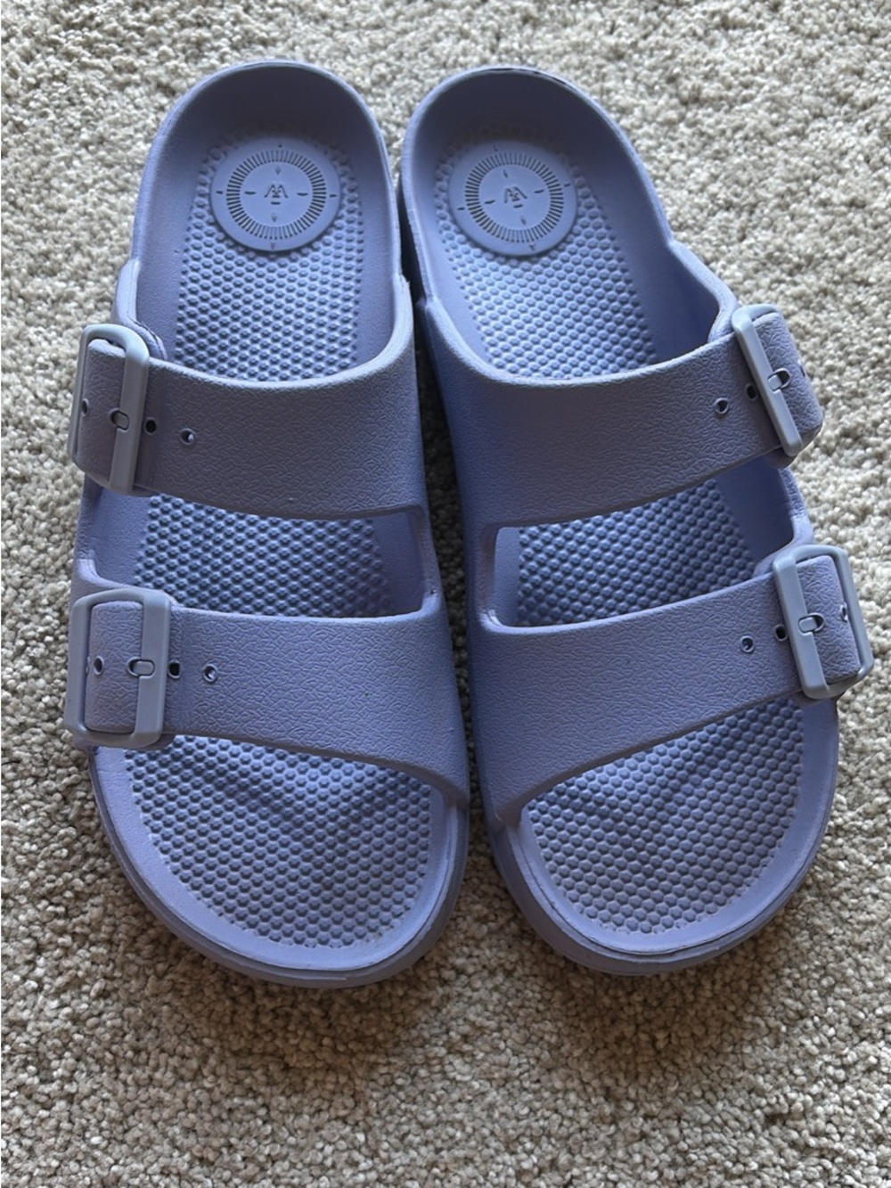 Totes Women’s Adjustable Lilac Slide Sandals